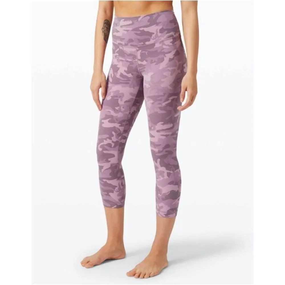 Lululemon Align Crop 21" - Incognito Camo Pink Taupe Multi - Size 6